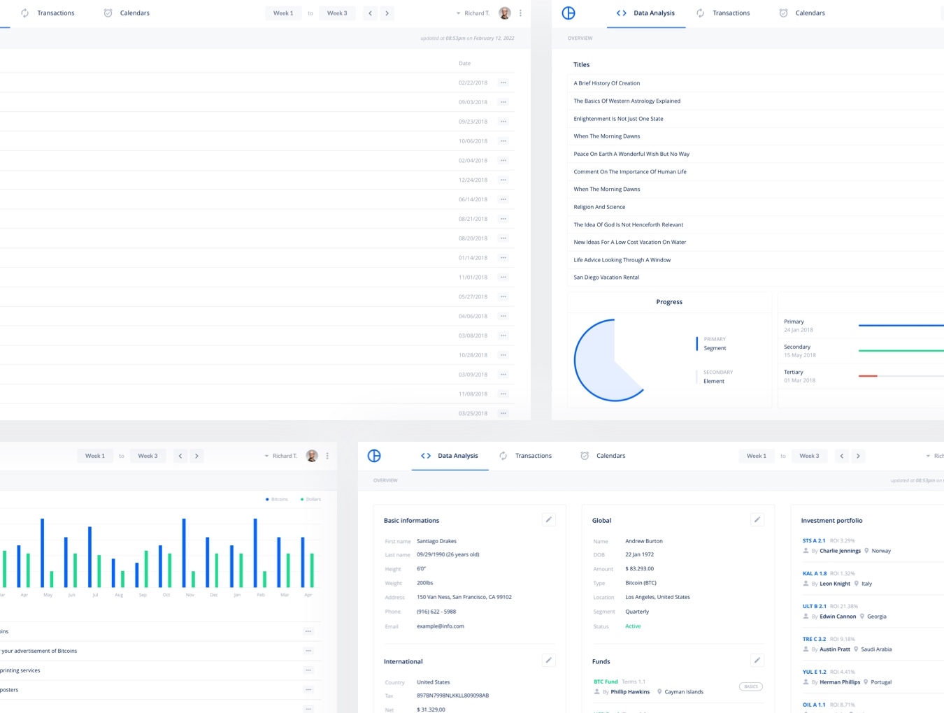 Crypto Web Kit UI Elements Theme Small Screenshot Crypto Web Kit UI Elements
