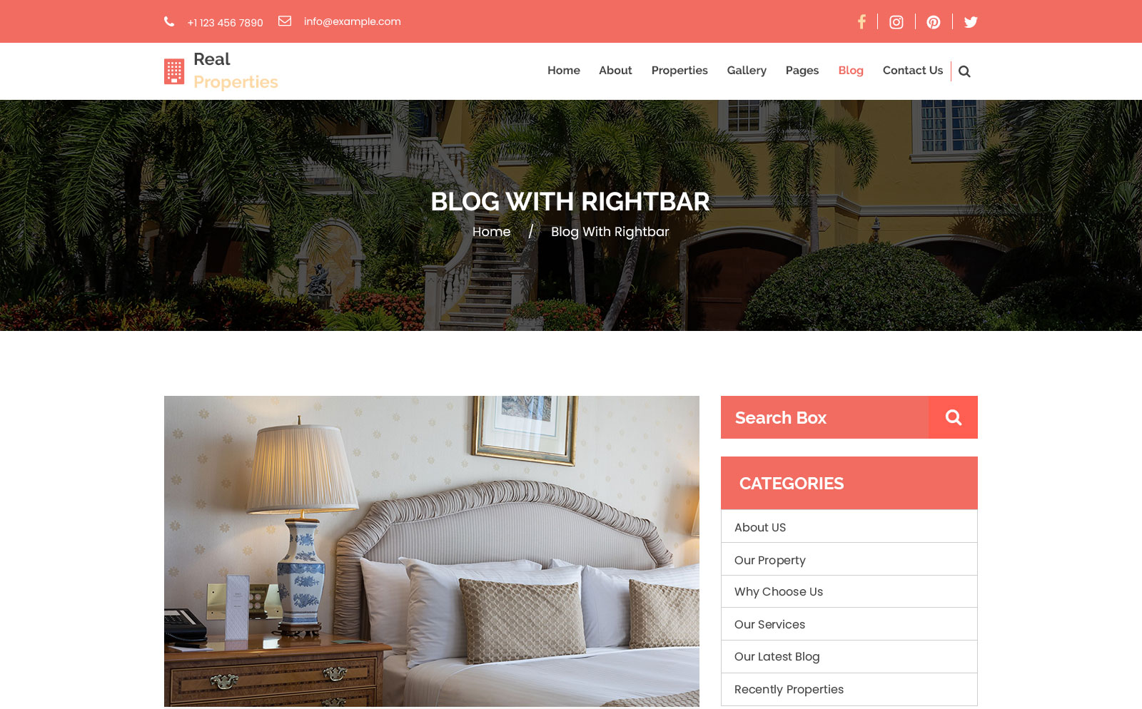 Real-Properties - Real Estate Bootstrap PSD主题 小的屏幕截图 "Real-Properties - Real Estate" 响应式PSD模板