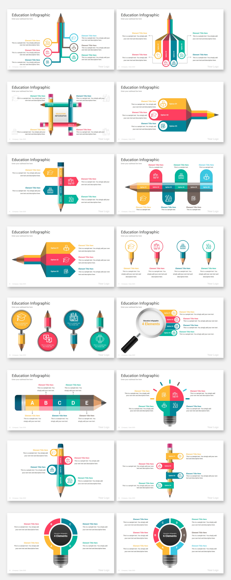 Education Infographics PowerPoint Template