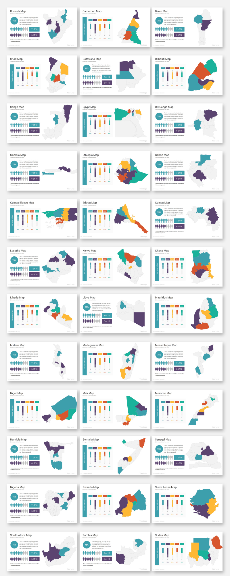 Maps infographics PowerPoint Template