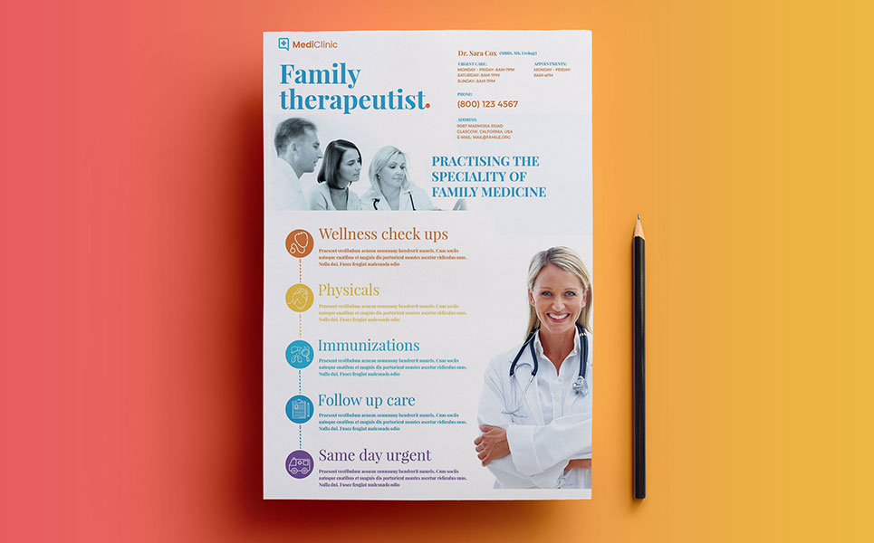 Medical Flyer Corporate identity Theme Small Screenshot Medical Flyer Corporate Identity Template