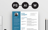 Alexa Sawmens Classec Resume Theme Small Screenshot Alexa Sawmens Classec Resume Template