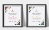 Modern & Clean Luxusní certifikátu šablona Malý screenshot Luxusní Šablona certifikátu "Modern & Clean"