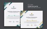 Modern & Clean Luxusní certifikátu šablona Malý screenshot Luxusní Šablona certifikátu "Modern & Clean"