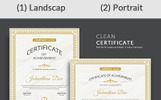 Clean Certificate Template Small Screenshot Clean Certificate Template