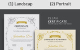 Modern Certificate Template Small Screenshot Modern Certificate Template