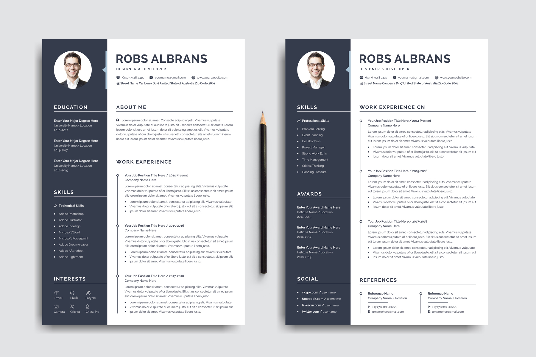 Download Резюме "Robs Clean Resume Template" / Robs Clean Resume Template - Резюме на тему графика resume,cv,clean resume,creative resume,word resume,infographic resume,modern resume,professional resume,student resume,resume mac pages,manager cv template,bankers resume,doctors resume,job s