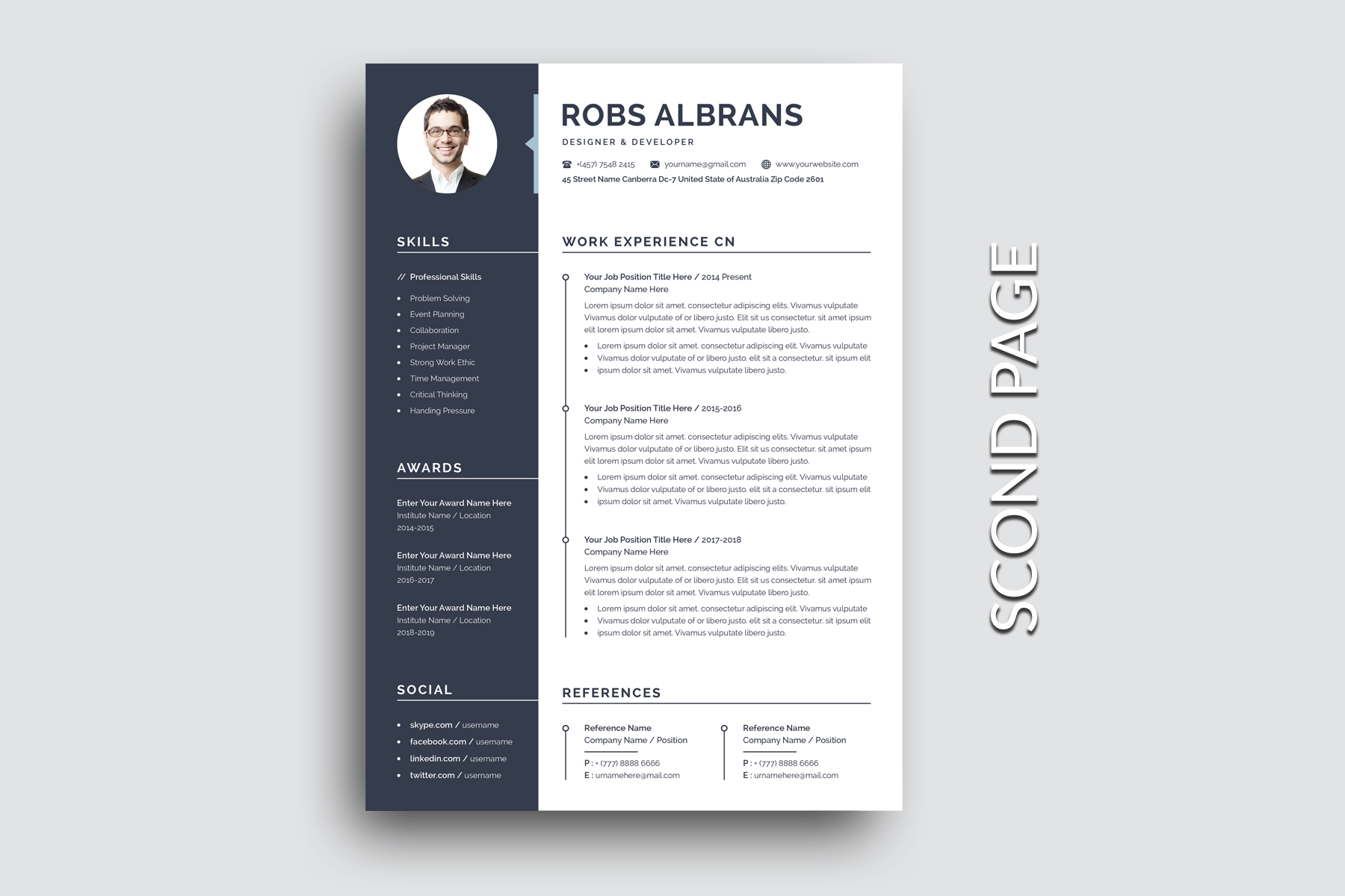 Download Резюме "Robs Clean Resume Template" / Robs Clean Resume Template - Резюме на тему графика resume,cv,clean resume,creative resume,word resume,infographic resume,modern resume,professional resume,student resume,resume mac pages,manager cv template,bankers resume,doctors resume,job s