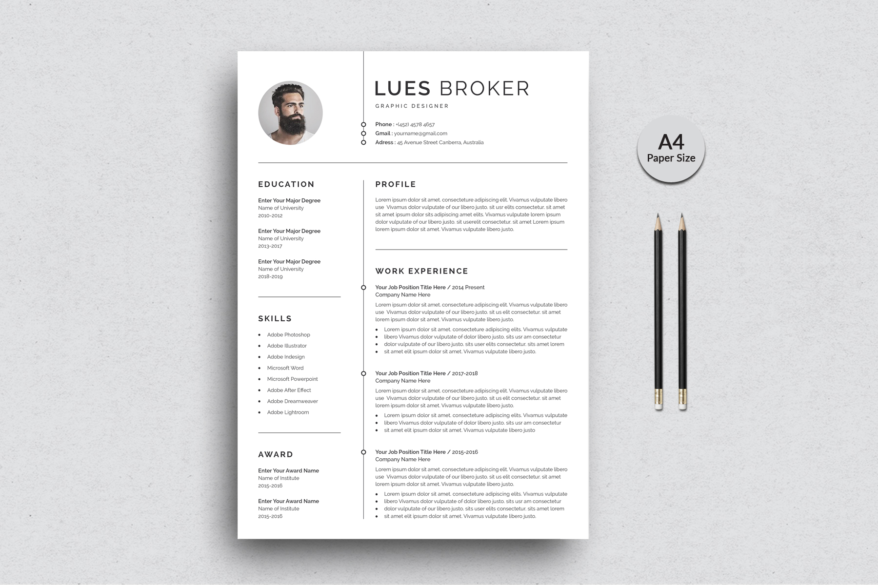 Download Резюме "Professional Lues Resume Template" / Professional Lues Resume Template - Резюме на тему графика resume,cv,clean resume,creative resume,word resume,infographic resume,modern resume,professional resume,student resume,resume mac pages,manager cv template,bankers resume,doctors resume,job s