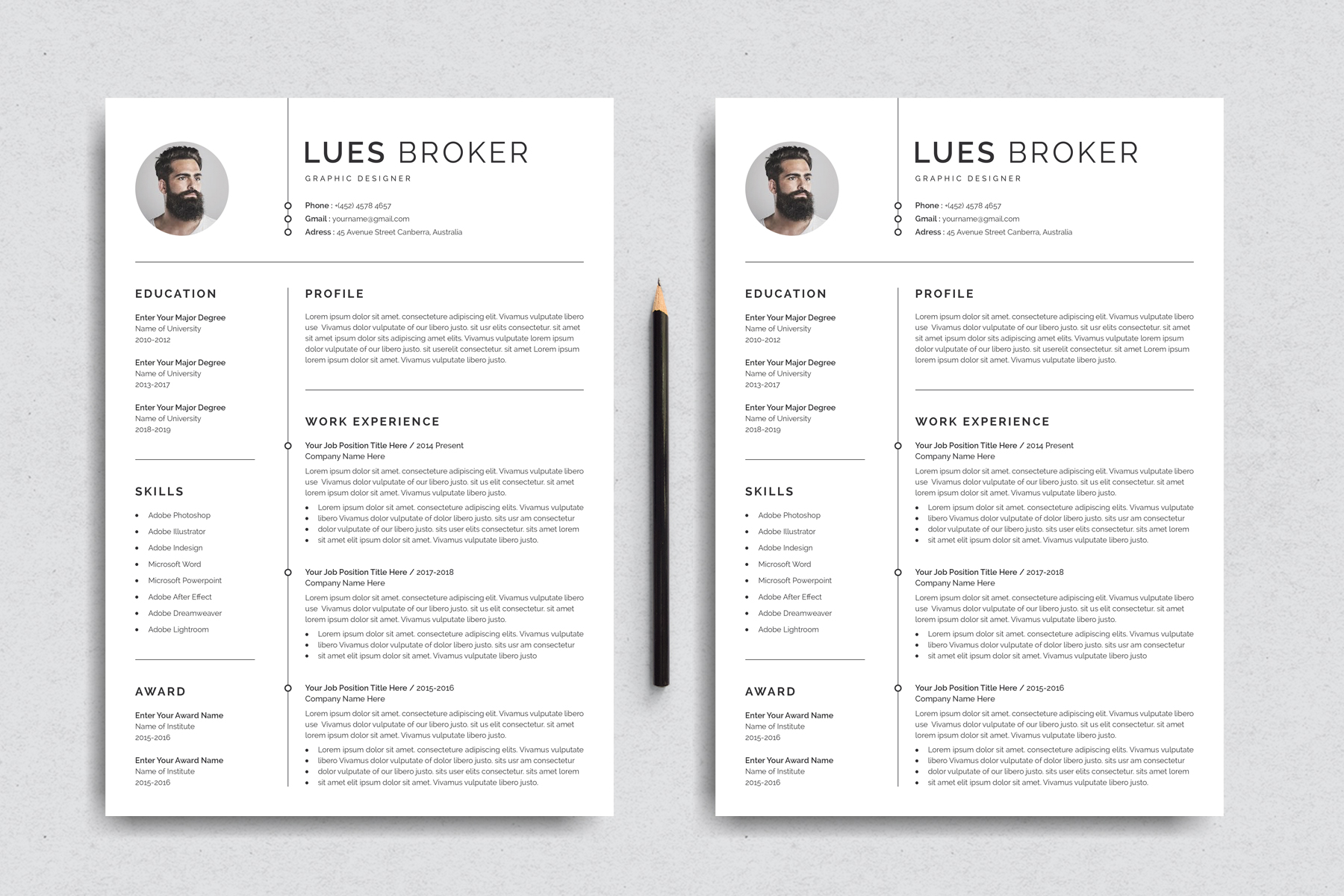 Download Резюме "Professional Lues Resume Template" / Professional Lues Resume Template - Резюме на тему графика resume,cv,clean resume,creative resume,word resume,infographic resume,modern resume,professional resume,student resume,resume mac pages,manager cv template,bankers resume,doctors resume,job s