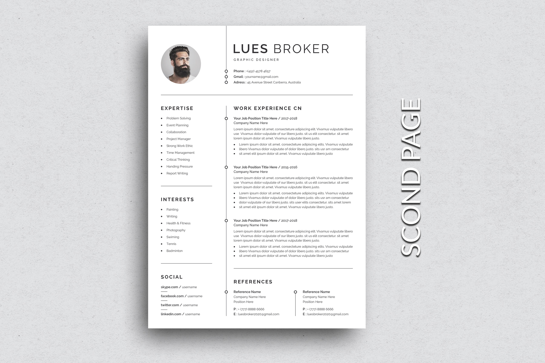 Download Резюме "Professional Lues Resume Template" / Professional Lues Resume Template - Резюме на тему графика resume,cv,clean resume,creative resume,word resume,infographic resume,modern resume,professional resume,student resume,resume mac pages,manager cv template,bankers resume,doctors resume,job s