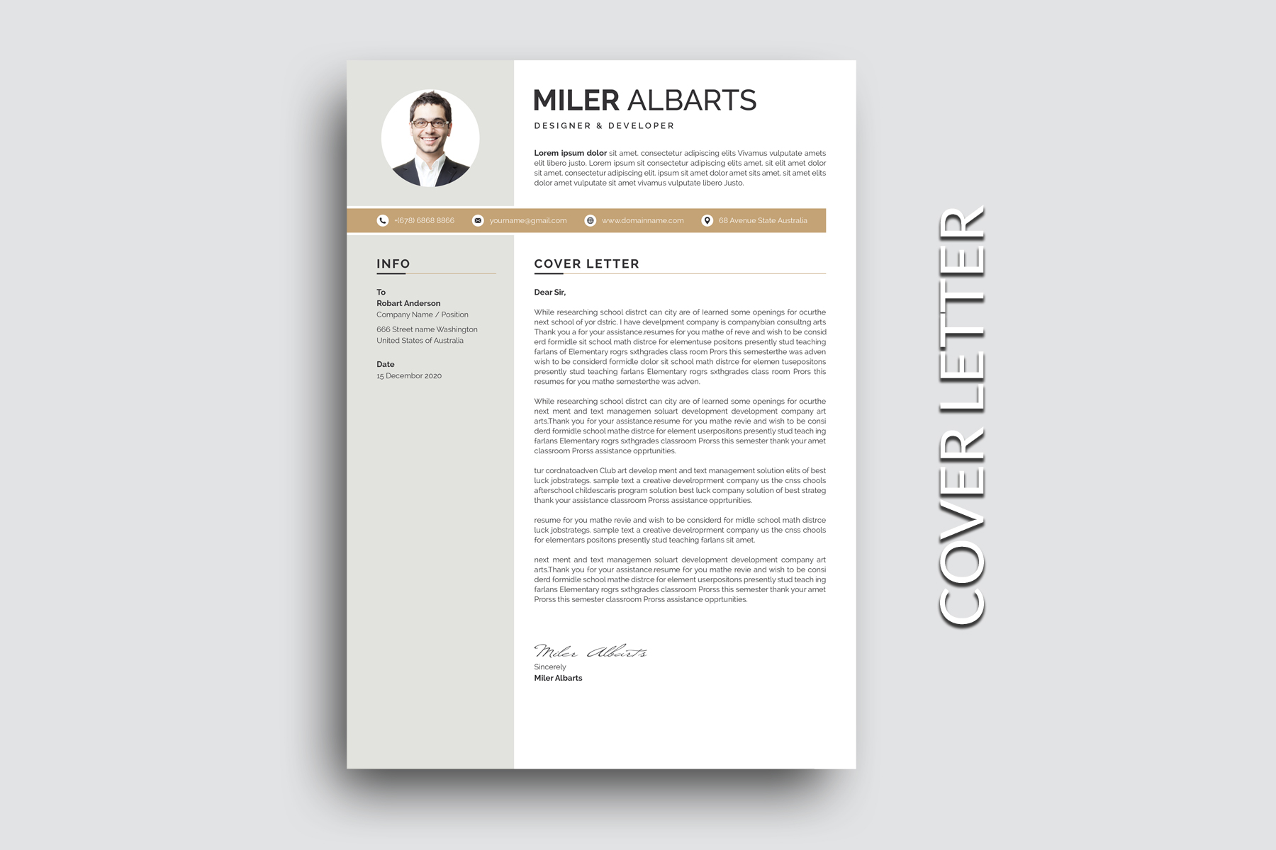 Download Резюме "Clean Miler Resume Template" / Clean Miler Resume Template - Резюме на тему графика resume,cv,clean resume,creative resume,word resume,infographic resume,modern resume,professional resume,student resume,resume mac pages,manager cv template,bankers resume,doctors resume,job s