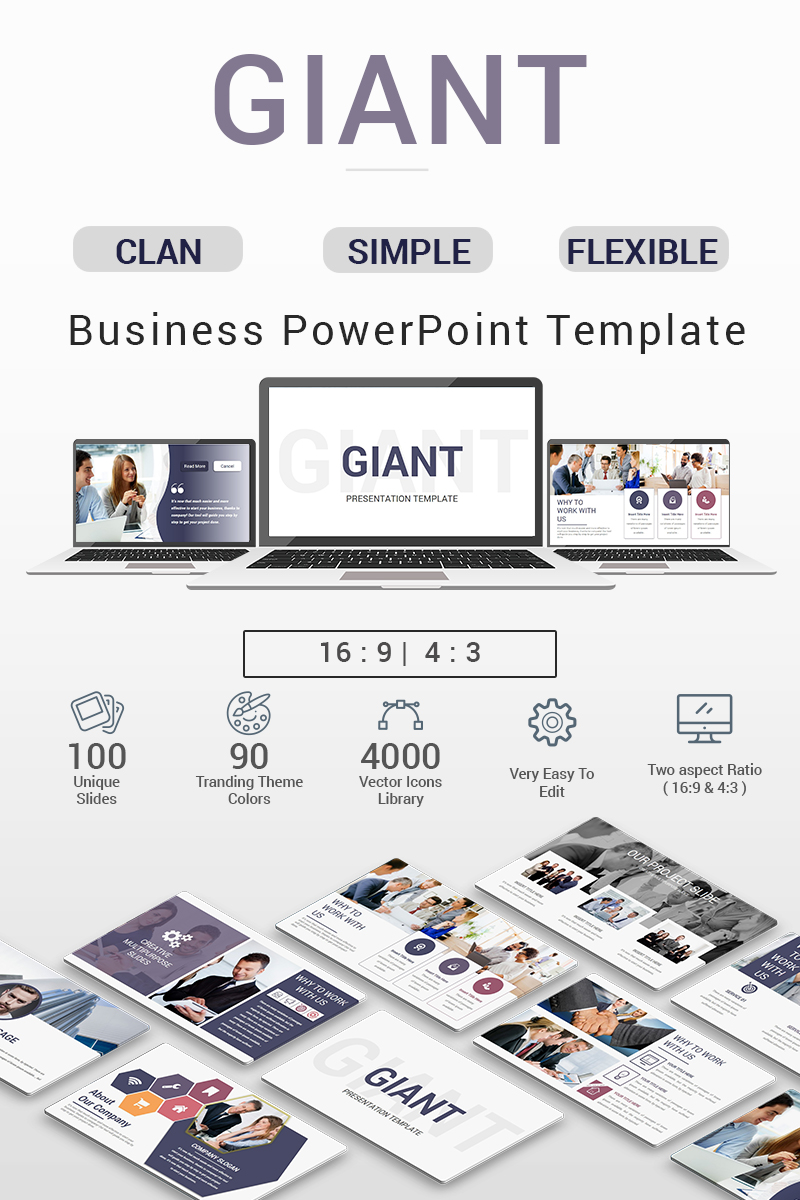Giant Professional Presentation Template Small Screenshot Giant PowerPoint Template