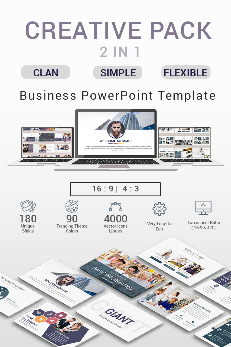 Creative Pack - 2 in 1 Good PPT Theme Small Screenshot Creative Pack - 2 in 1 PowerPoint Template