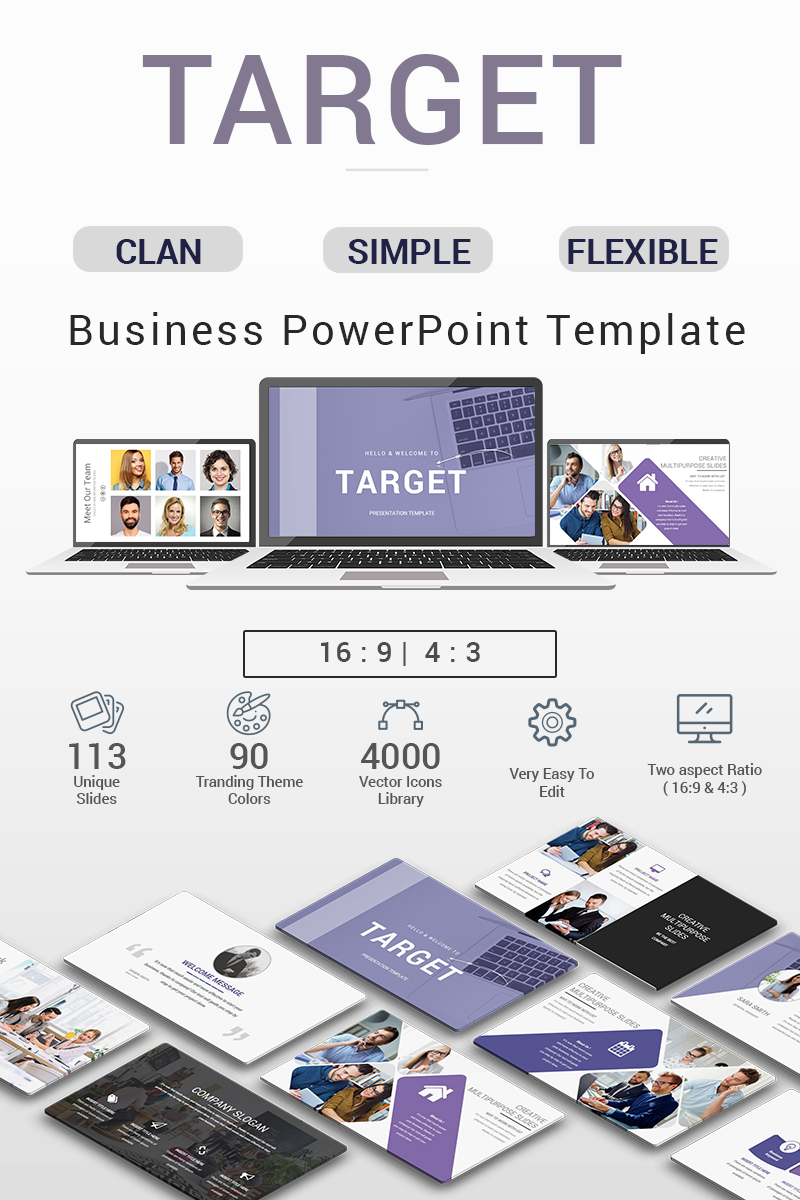 target presentation template powerpoint 70683