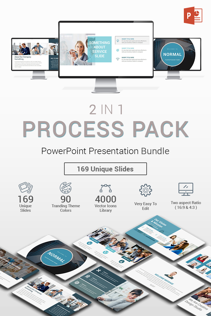 Process Pack 2 in 1 PowerPoint Template #71959
