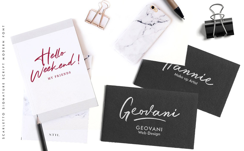 Scarletto Signature Duo Font Theme Small Screenshot Scarletto Signature Duo Font