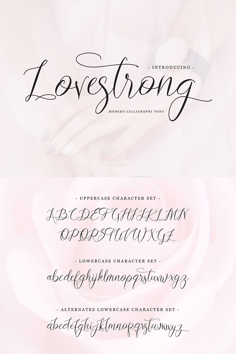 Lovestrong Script Font Template Small Screenshot Lovestrong Script Font