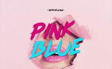 Pink Blue - Brush Display Font šablona Malý screenshot Font "Pink Blue - Brush Display"