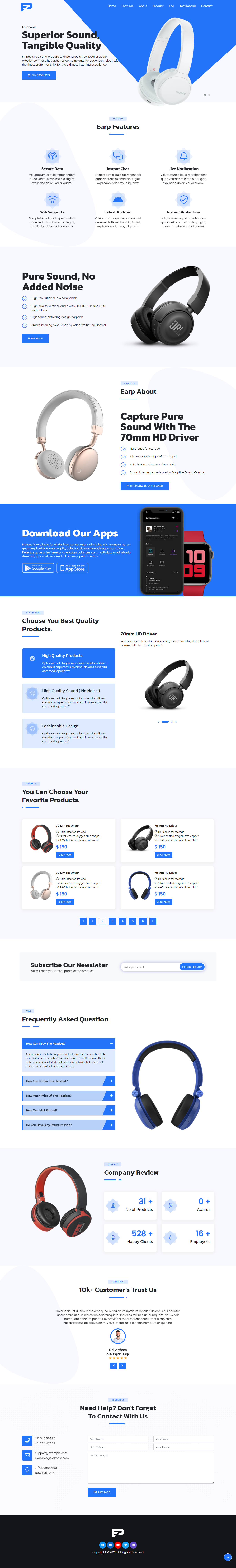 Creatives Apps and Products Bootstrap Responsive Landing Page Template