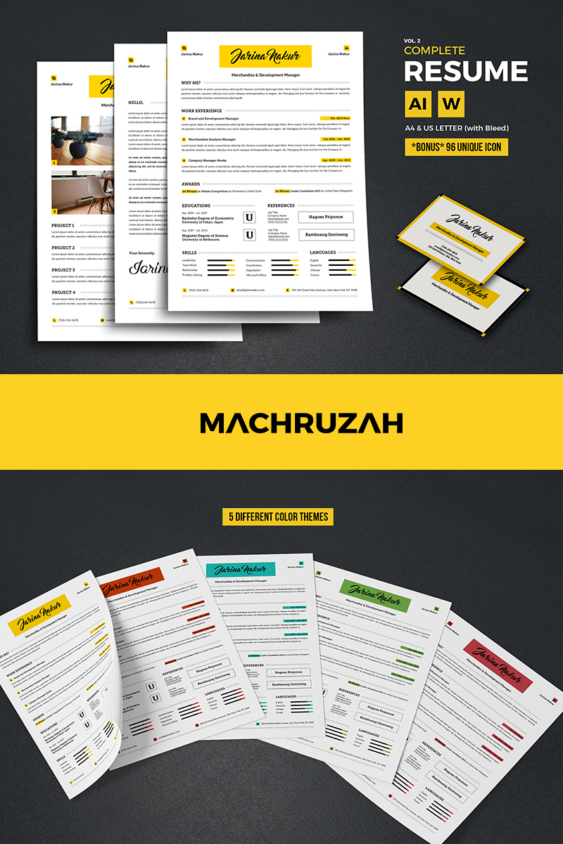 Jarina - Modern Resume Template Small Screenshot Jarina - Modern Resume Template