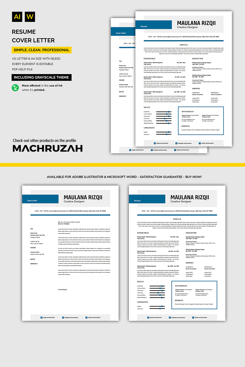 modern resume template 70962 modern font for software resume