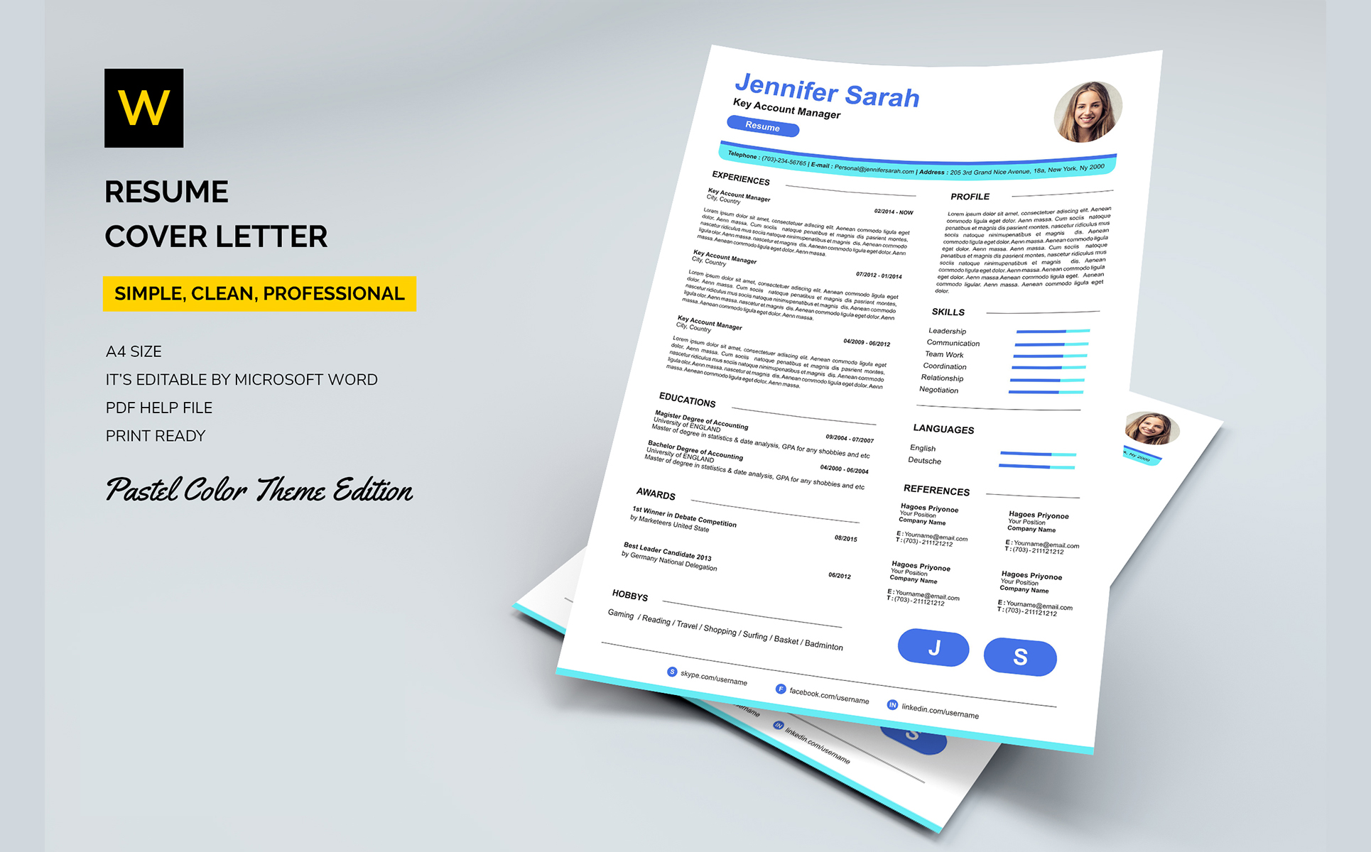 Resume Simple Template Word Resume Simple Template Word