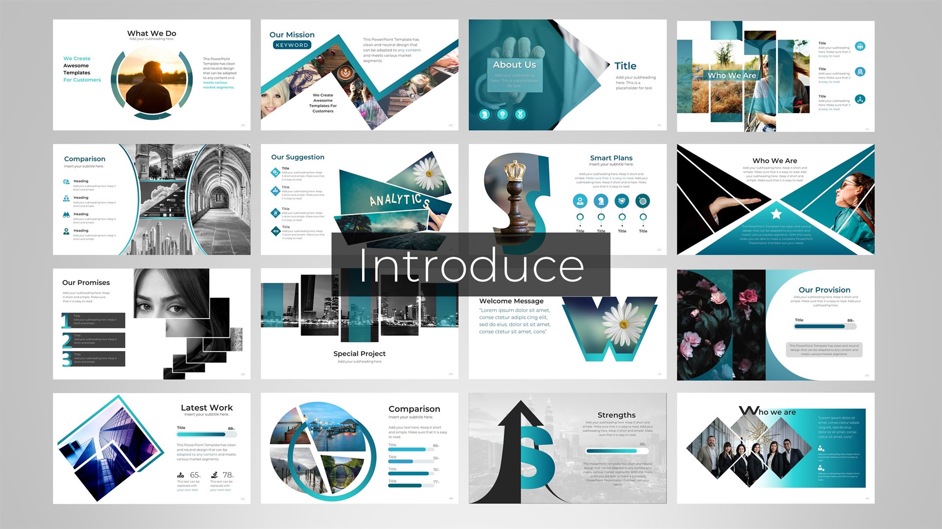 Modern Design 奖金 PowerPoint主题 小的屏幕截图 "Modern Design" 响应式PowerPoint 模板
