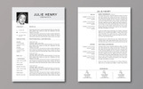 Five Style Two Page Bundle Resume şablon Küçük Ekran Görüntüsü Five Style Two Page Bundle Resume Şablonu