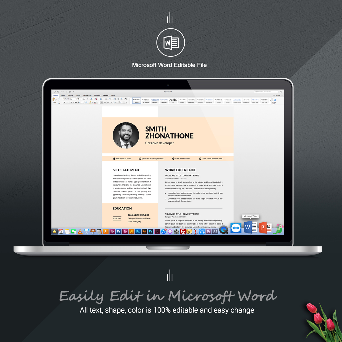 word resume template 71133