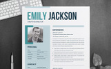 Emily Jacsion Word Premium Resume Theme Small Screenshot Emily Jacsion Word Resume Template