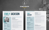 Emily Jacsion Word Premium Resume Theme Small Screenshot Emily Jacsion Word Resume Template