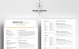 Clean & Creative Marcelose Bravo 奖金 简历模板 小的屏幕截图 "Clean & Creative Marcelose Bravo" 奖金简历模板