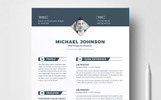 Michael Johnson Premium Resume Theme Small Screenshot Michael Johnson Resume Template