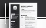 Jack Kingsley Premium Resume Template Small Screenshot Jack Kingsley Resume Template