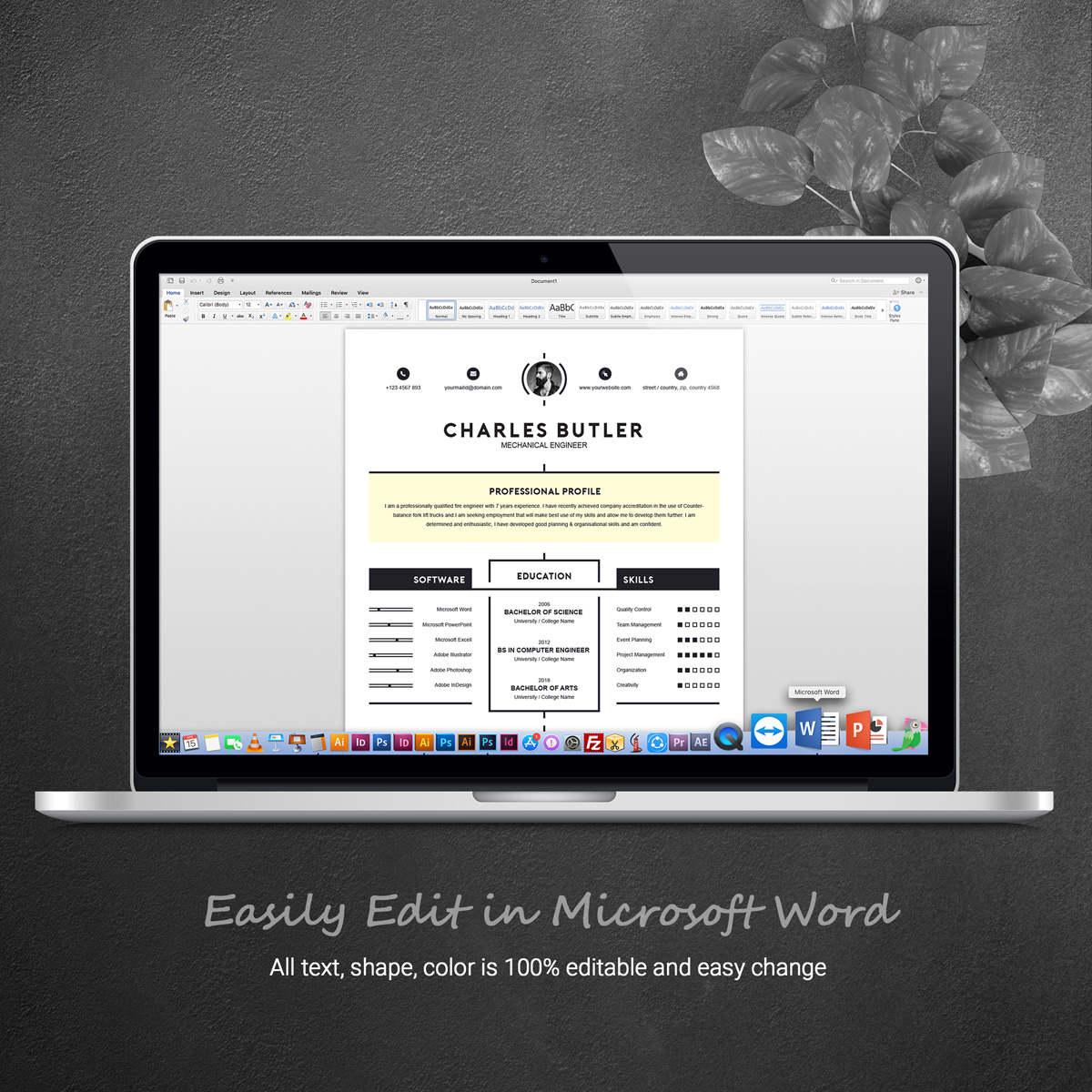 Charles Butler Premium Resume Template Small Screenshot Charles Butler Resume Template
