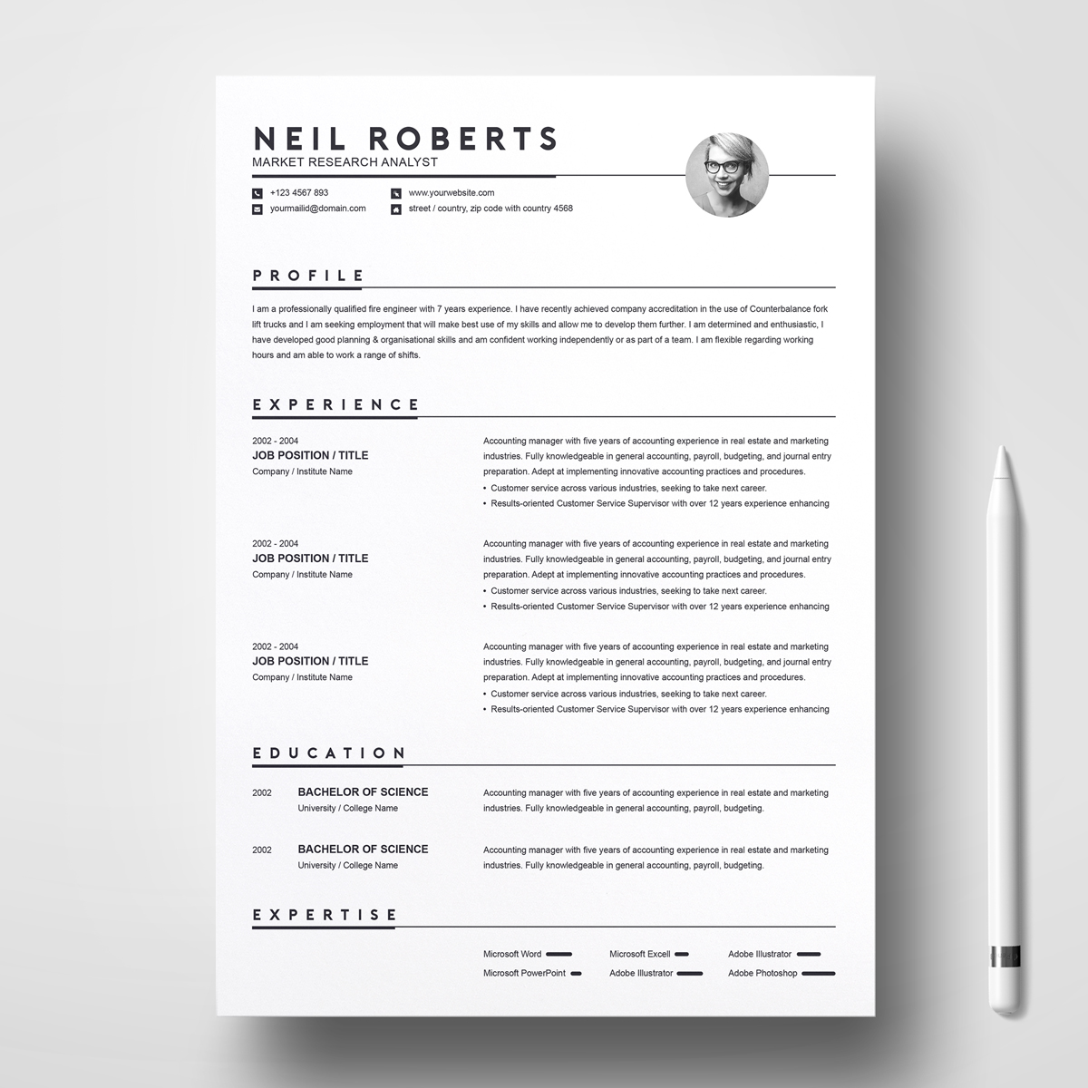 neil roberts resume template 76457 real estate modern resume designs