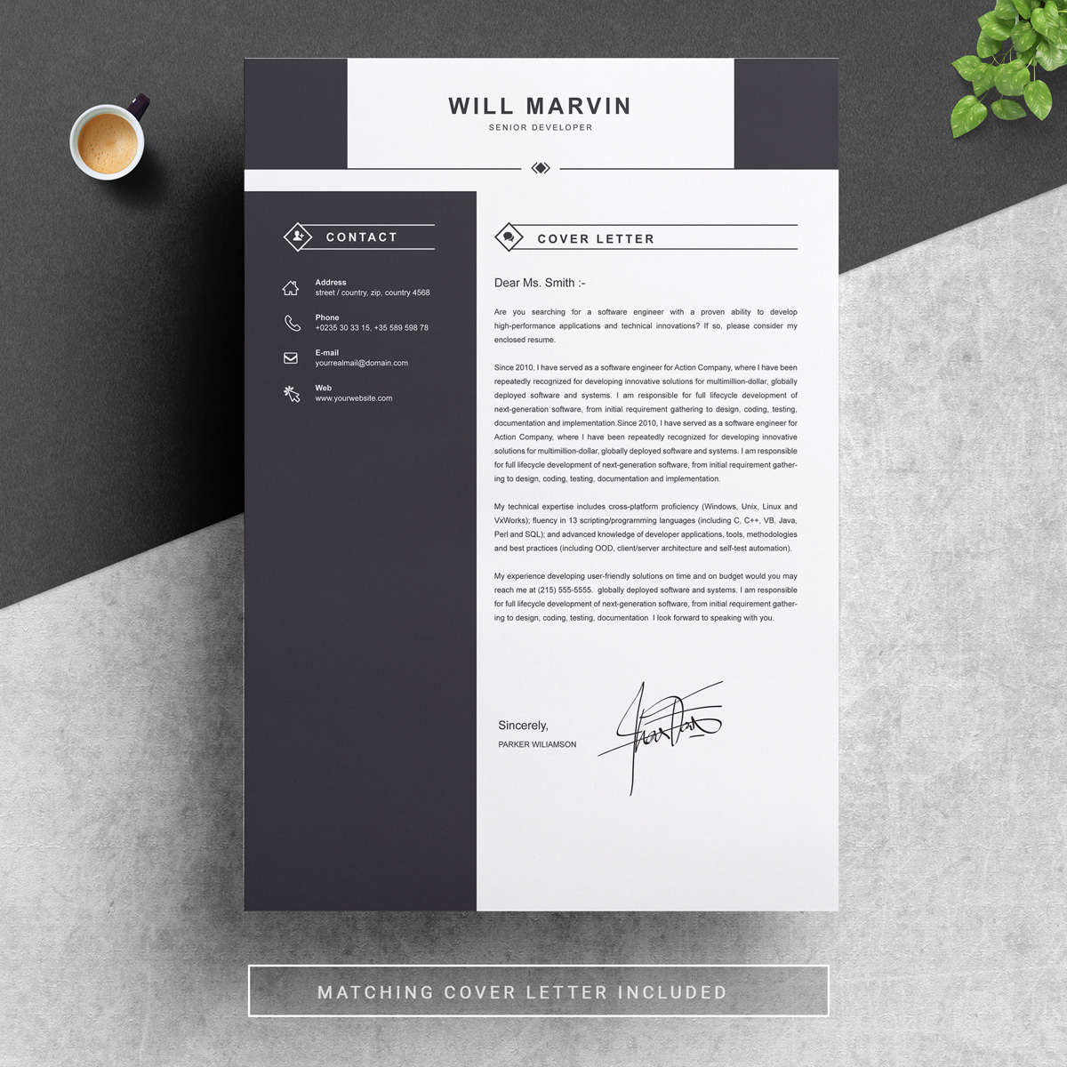 Will Premium Resume Template Small Screenshot Will Resume Template