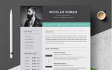 Nicolas Dumas Премиум резюме шаблон Маленький скриншот Резюме "Nicolas Dumas"