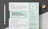 Bessie Resume Template Premium Thème de CV Petite capture d'écran "Bessie Resume Template" modèle de CV