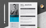 Marvin Premium Szablon resume Mały zrzut ekranu Szablon resume Marvin #82325