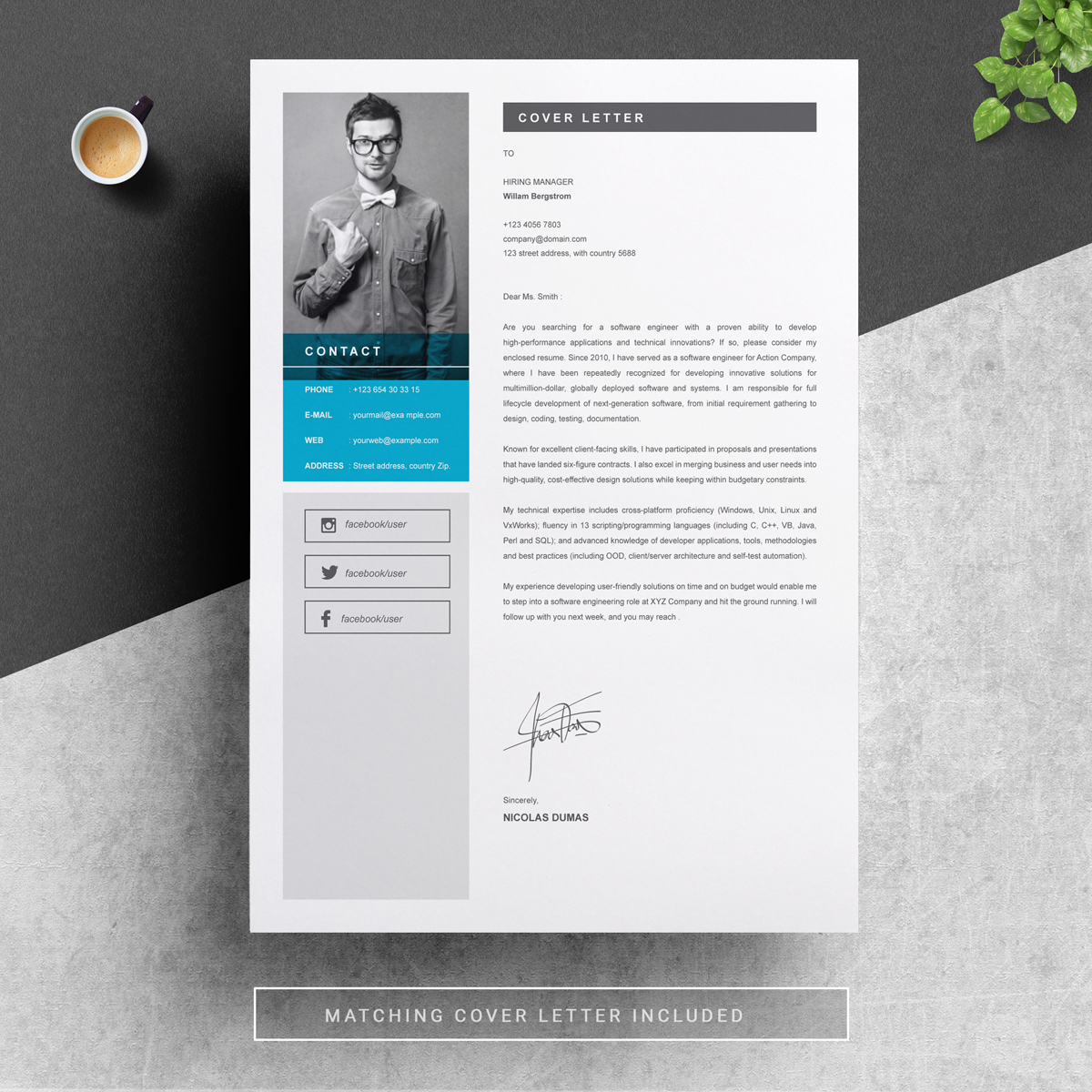 Marvin Premium Szablon resume Mały zrzut ekranu Szablon resume Marvin #82325