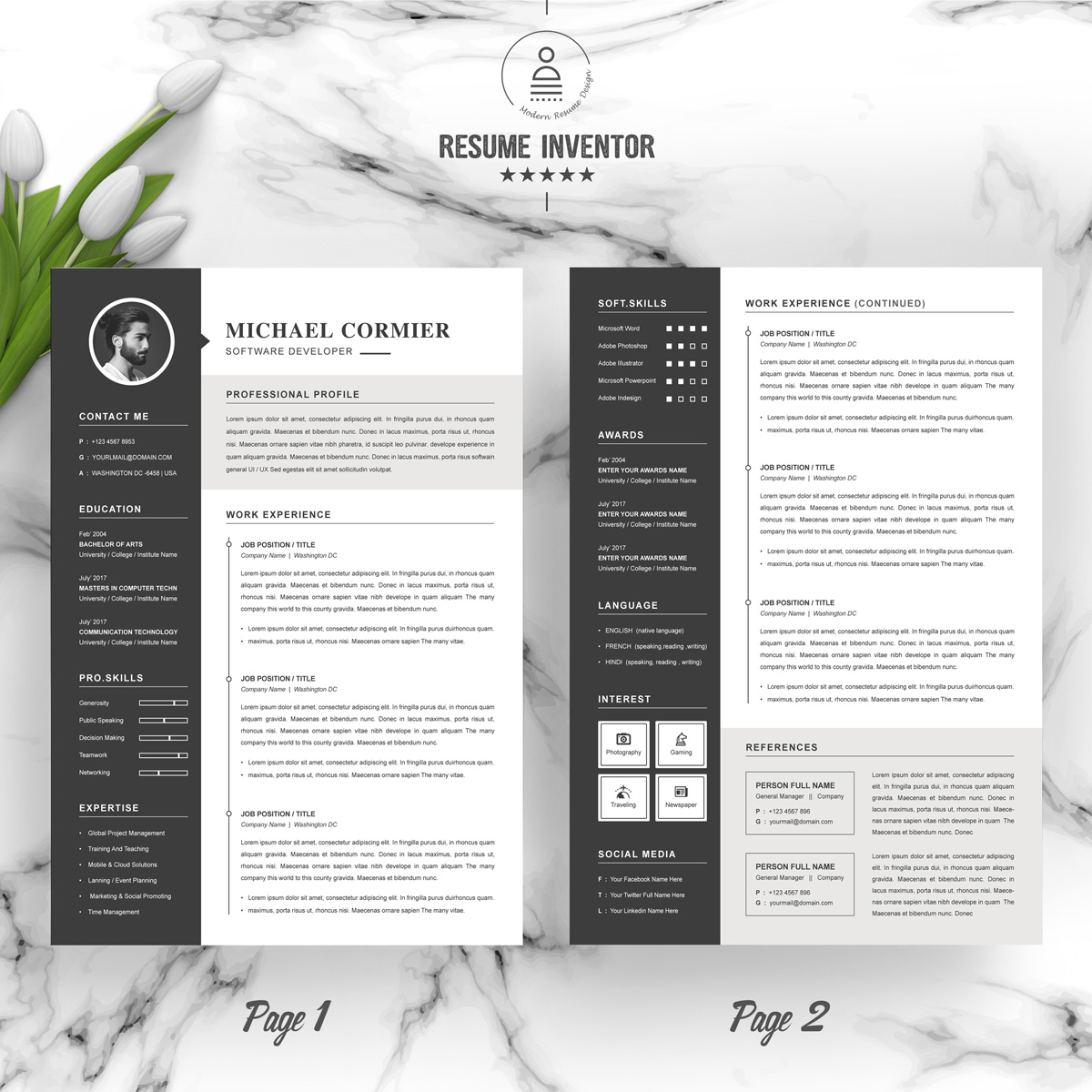 https://s3u.tmimgcdn.com/1860567-1561008937306_02_2-Pages-Free-Resume-Design-Template.jpg