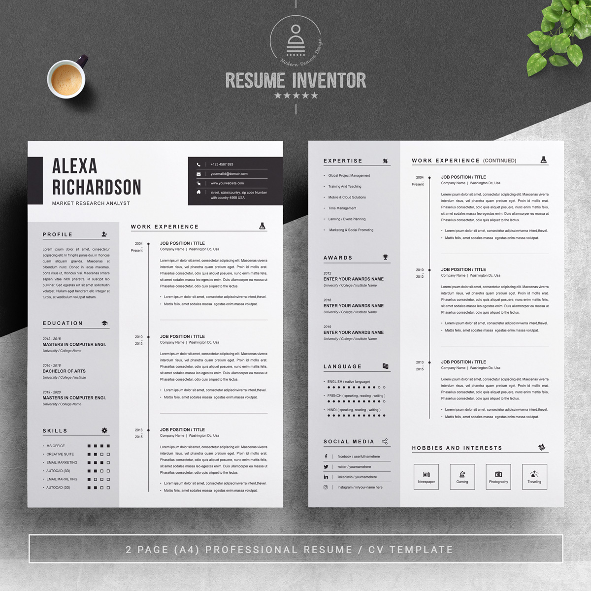 https://s3u.tmimgcdn.com/1860567-1561183259430_02_2-Pages-Free-Resume-Design-Template.jpg