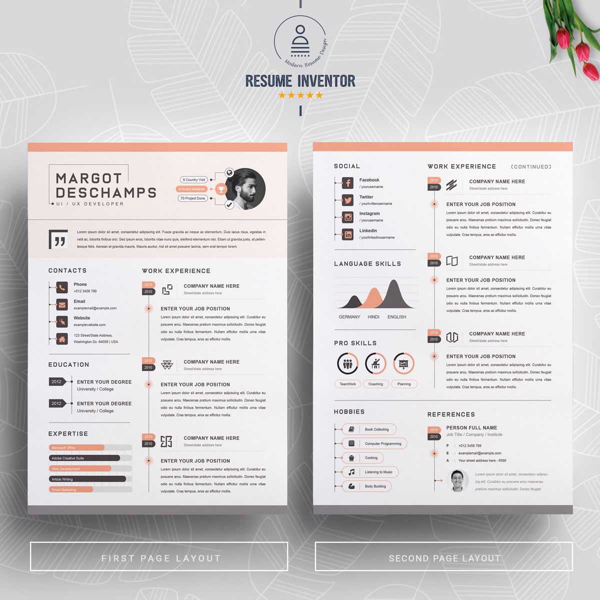 https://s3u.tmimgcdn.com/1860567-1580631056670_02_2-Pages-Free-Resume-Design-Template.jpg