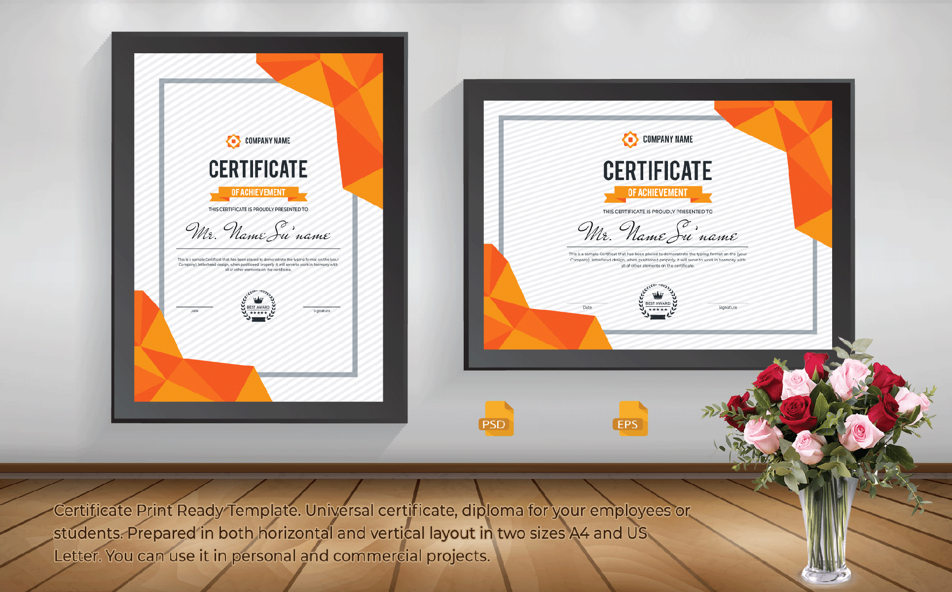Download Шаблон сертификата "Printable Achievement Certificate Template" / Printable Achievement Certificate Template - Шаблон сертификата на тему графика blue,certificate,black,business,design,green,creative,graphic,landscape,letterhead,modern,official,print,professional,simple,standard,web,white