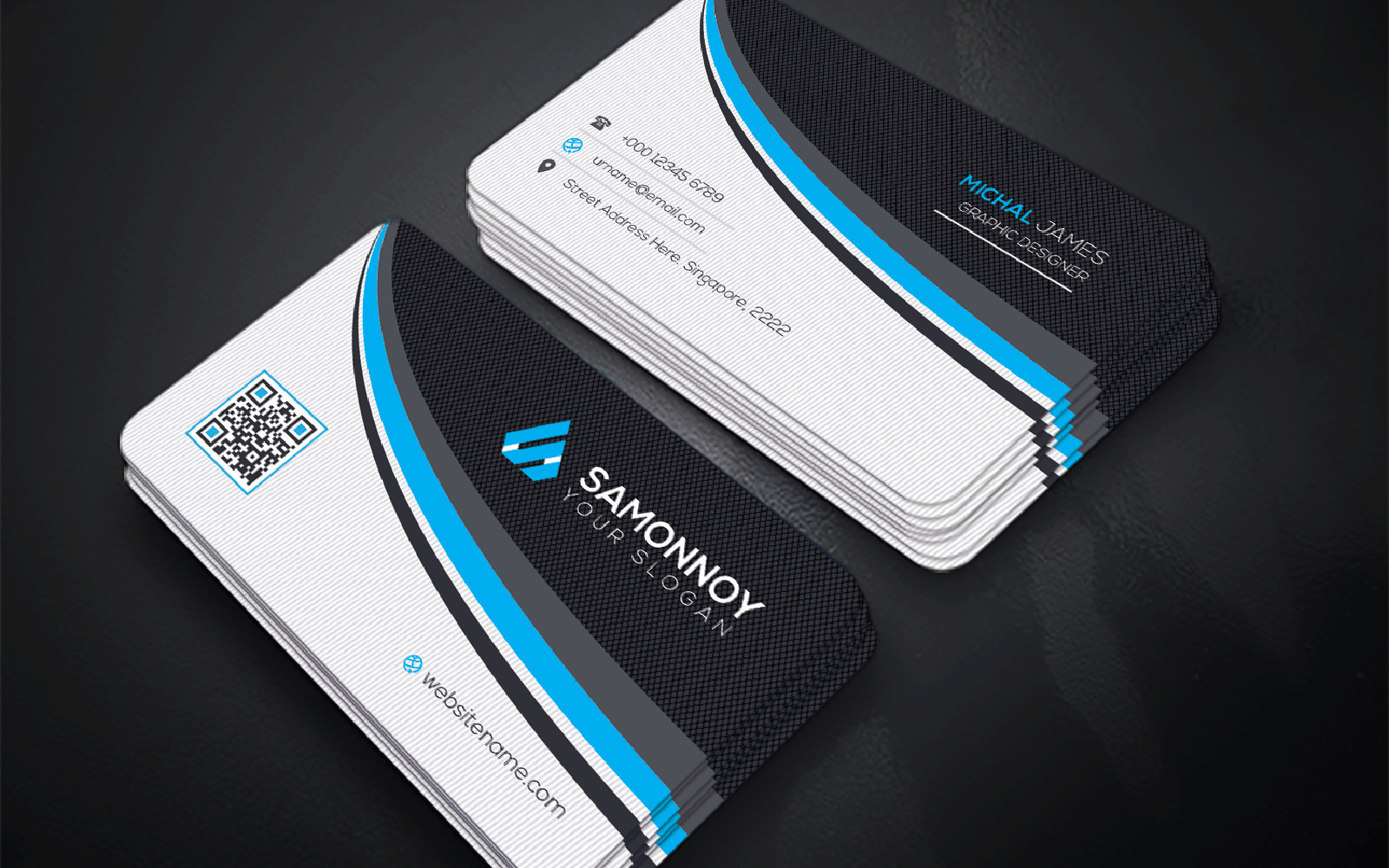 Download Фирменный стиль "Business Card - Corporate Identity Template" / Business Card - Corporate Identity Template - Фирменный стиль на тему графика print,designer,business,card,both,side,design,green,black,white,professional,modern,graphic,landscape,official,standard,creative,simple,web,logo