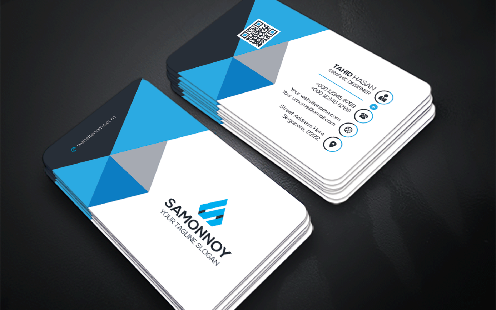 Download Фирменный стиль "Business Card - Corporate Identity Template" / Business Card - Corporate Identity Template - Фирменный стиль на тему графика print,designer,business,card,both,side,design,green,black,white,professional,modern,graphic,landscape,official,standard,creative,simple,web,logo