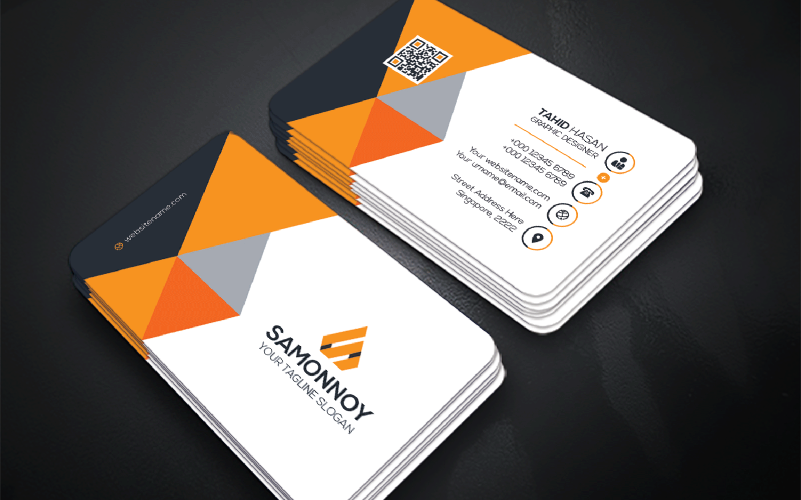 Download Фирменный стиль "Business Card - Corporate Identity Template" / Business Card - Corporate Identity Template - Фирменный стиль на тему графика print,designer,business,card,both,side,design,green,black,white,professional,modern,graphic,landscape,official,standard,creative,simple,web,logo