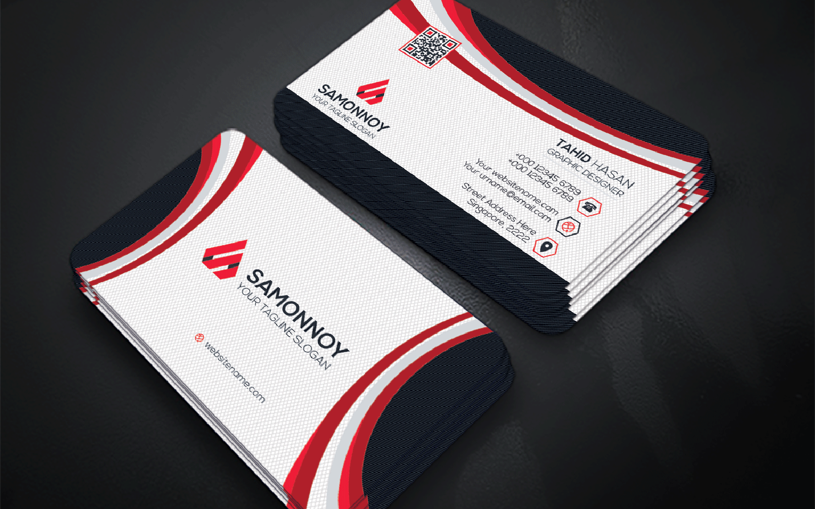 Download Фирменный стиль "Business Card - Corporate Identity Template" / Business Card - Corporate Identity Template - Фирменный стиль на тему графика print,designer,business,card,both,side,design,green,black,white,professional,modern,graphic,landscape,official,standard,creative,simple,web,logo